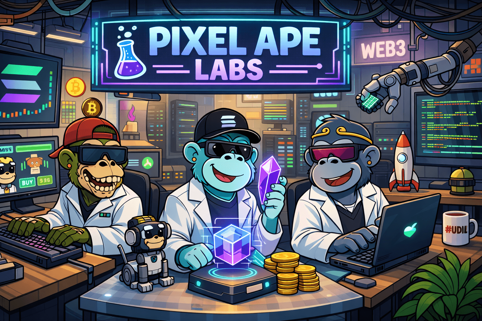 Pixel Ape Labs — Solana-native tools for communities and creators