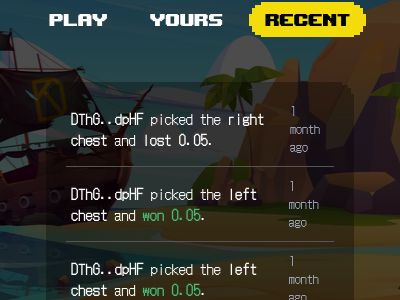 Chest Quest recent transactions