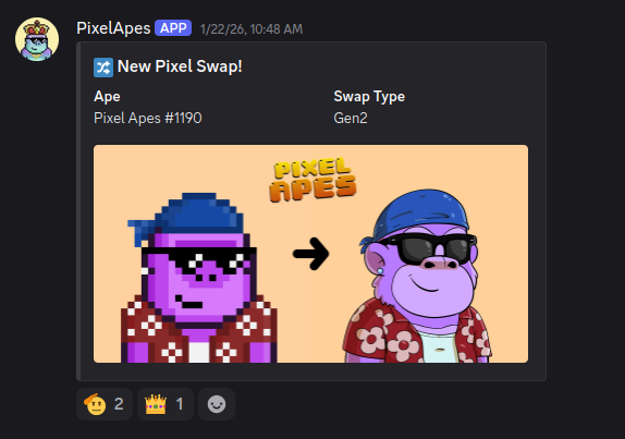 Pixel Swap Discord integration